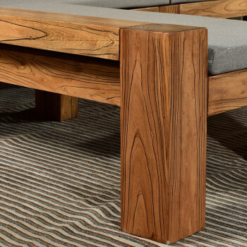 金隆凰老榆木沙发组合新中式全实木家具现代原木沙发木质木制简约小